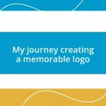 My journey creating a memorable logo