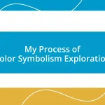 My Process of Color Symbolism Exploration